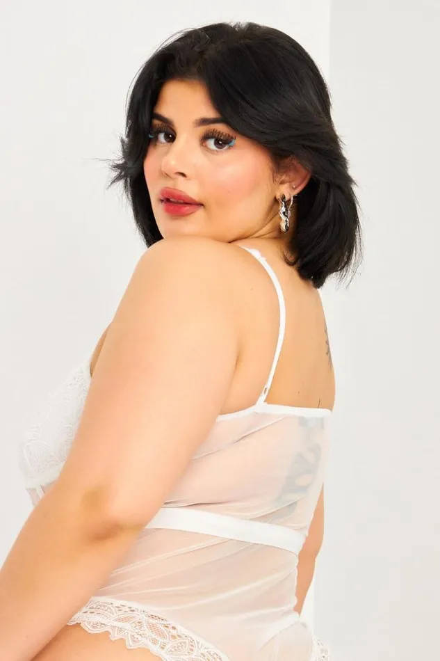 Women Body Noir En Dentelle Transparente White Brentiny Paris See Everything Women Body Noir En Dentelle Transparente White Brentiny Paris See Everything