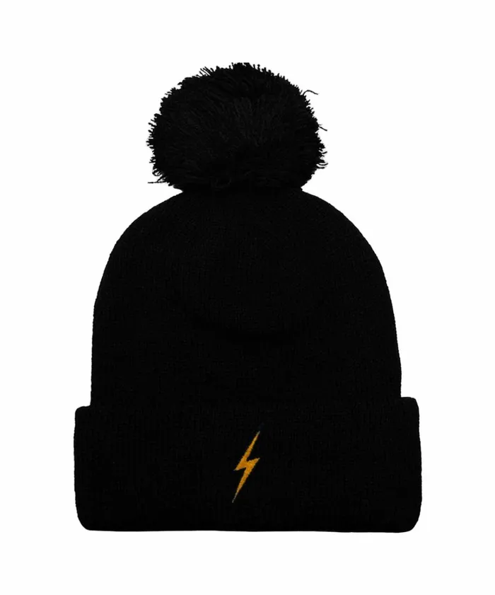 Women BOLT POM POM RIB BEANIE Aviator Nation Beanies