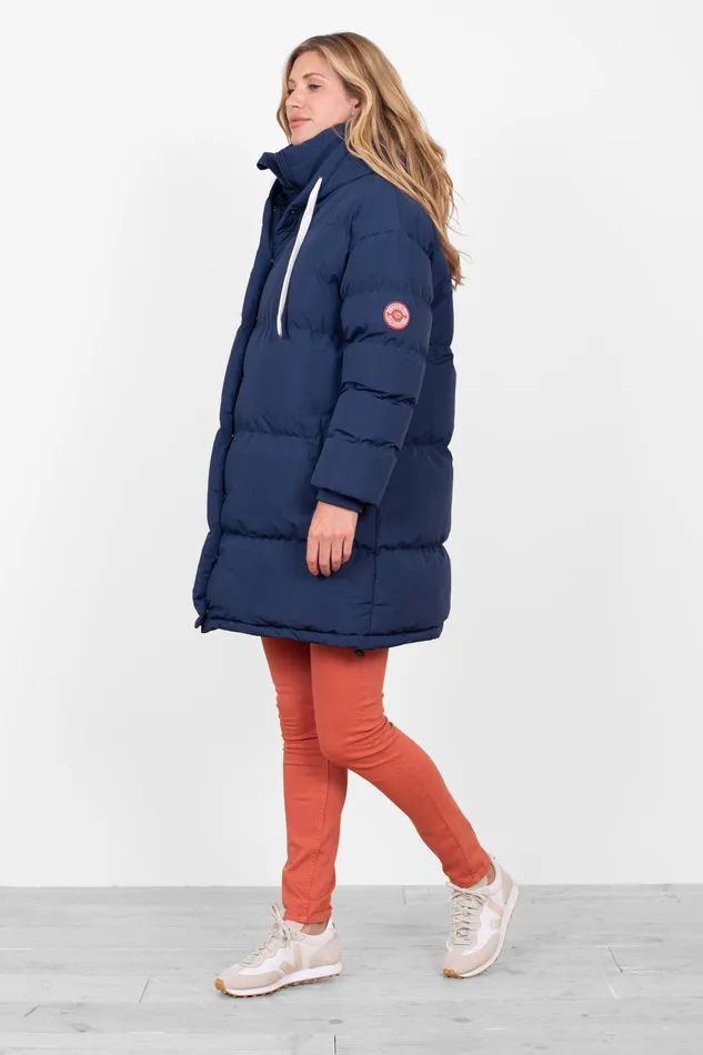 Women Brakeburn Coats And Jackets Navy Weatherall Puffer Jacket