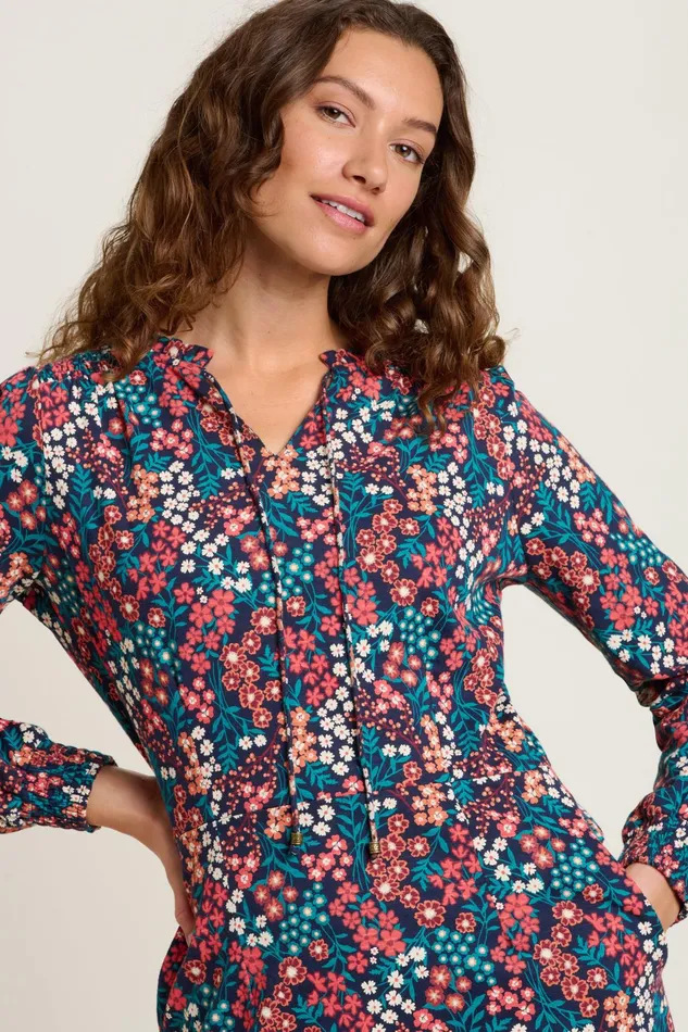 Women Brakeburn Dresses Blue Winter Ditsy Dress