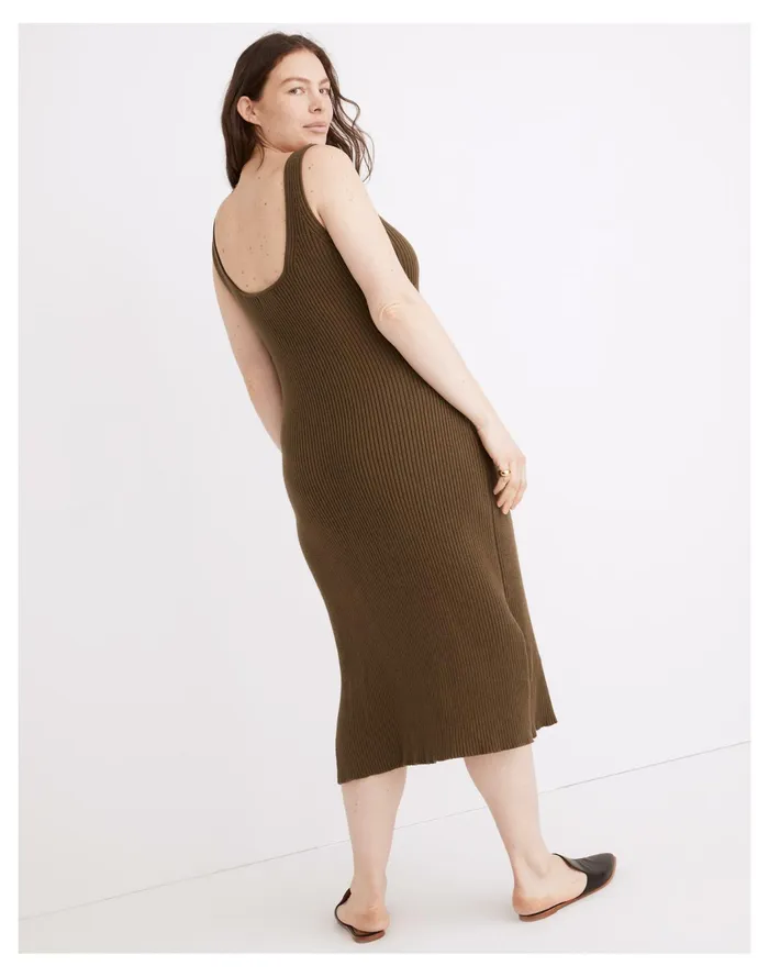 Women Brodale Sweater Tank Dress Kale Madewell Dresses