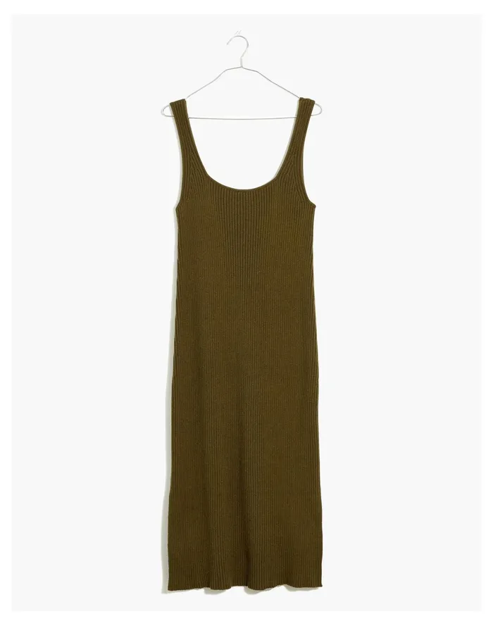 Women Brodale Sweater Tank Dress Kale Madewell Dresses