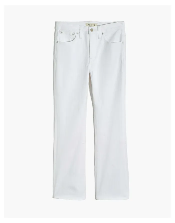 Women Cali Demi Boot Jeans In Pure White Pure White Madewell Jeans Women Cali Demi Boot Jeans In Pure White Pure White Madewell Jeans