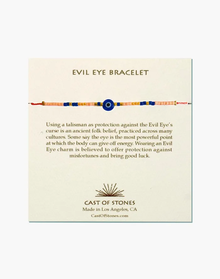 Women Cast Of Stones Evil Eye Bracelet Coral Madewell Bracelets