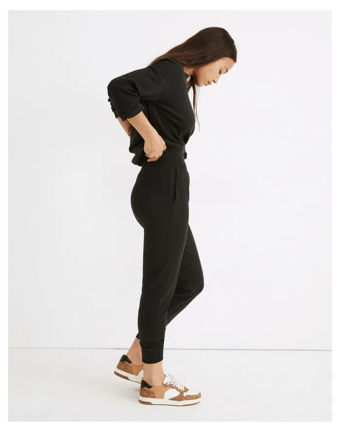 Women Curvy MWL Breeze Skinny Joggers True Black Madewell Pajamas Women Curvy MWL Breeze Skinny Joggers True Black Madewell Pajamas