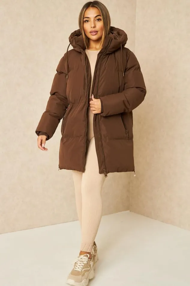 Women Doudoune Marron Matelasse Capuche Brown Brentiny Paris Parkas And Down Jackets Women Doudoune Marron Matelasse Capuche Brown Brentiny Paris Parkas And Down Jackets