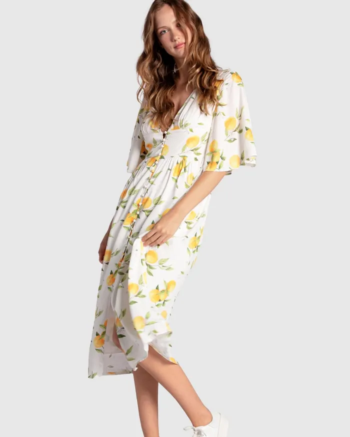 Women Dresses Belle and Bloom Crazy Love Button Up Dress 8211 Orchard