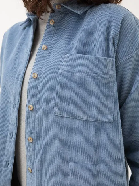 Women Fatface Shirts and Blouses Dusky Blue Carolin Cord 100 Cotton Shirt Women Fatface Shirts and Blouses Dusky Blue Carolin Cord 100 Cotton Shirt