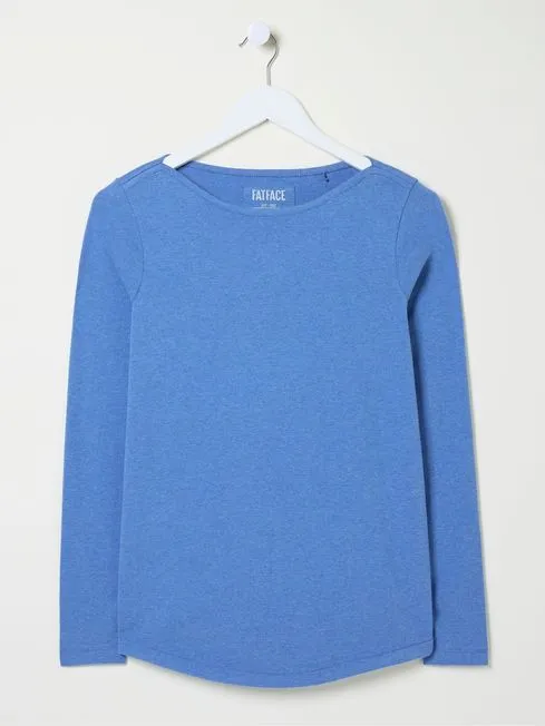 Women Fatface Tops and TShirts Bree Blue TShirt