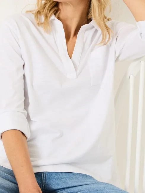 Women Fatface Tops and TShirts Paige White 100 Organic Cotton Jersey Shirt Women Fatface Tops and TShirts Paige White 100 Organic Cotton Jersey Shirt