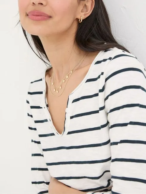 Women Fatface Tops and TShirts Porter White Stripe TShirt Women Fatface Tops and TShirts Porter White Stripe TShirt