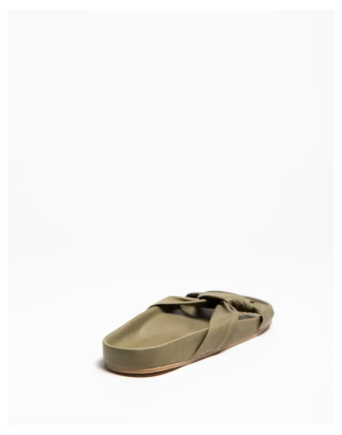 Women HUMA BLANCO Leather Cassie Sandals Olive Madewell Sandals