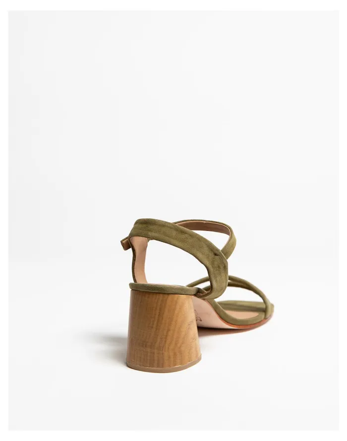 Women HUMA BLANCO Suede Nadia Sandals Olive Madewell Heels Women HUMA BLANCO Suede Nadia Sandals Olive Madewell Heels