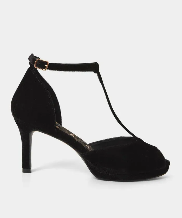 Women Joe Browns Cover Girl T Bar Shoes Black