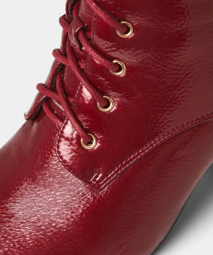 Women Joe Browns Love Letter Patent Boots Red