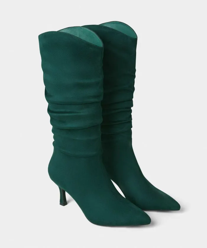 Women Joe Browns Storyville Slouchy Boots Dark Green Women Joe Browns Storyville Slouchy Boots Dark Green