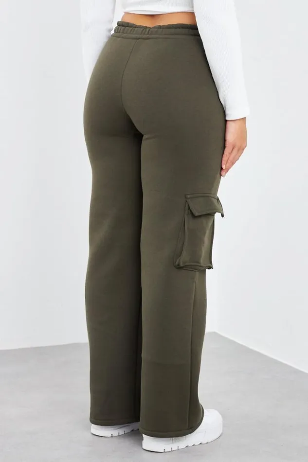 Women Jogging Kaki Poches Khaki Brentiny Paris Pants