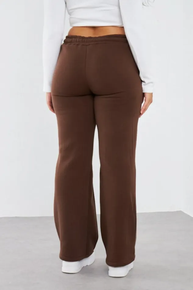 Women Jogging Marron Avec Relief Brown Brentiny Paris White Tops