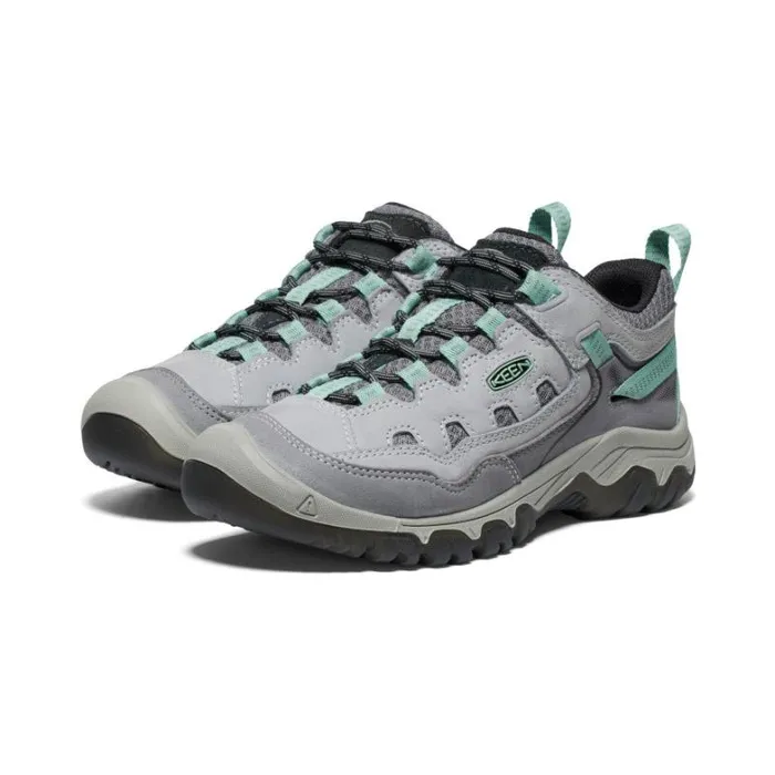 Women KEEN Shoes Targhee IV Vent AlloyGranite Green Leather Hiking Shoe Women KEEN Shoes Targhee IV Vent AlloyGranite Green Leather Hiking Shoe