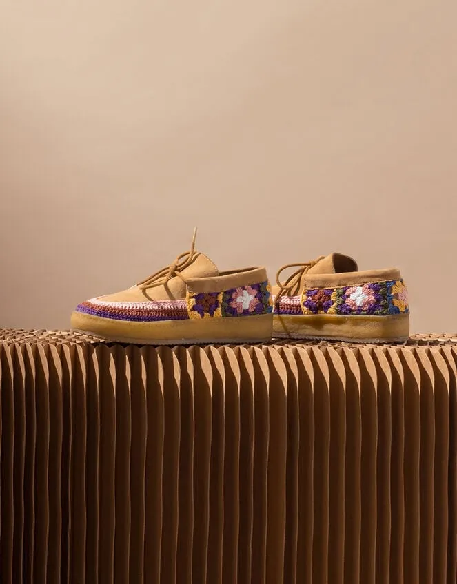 Women Laidback London Komo Suede Moccasins Multi Monsoon Flats