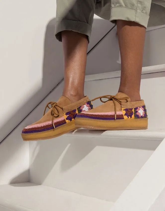 Women Laidback London Komo Suede Moccasins Multi Monsoon Flats