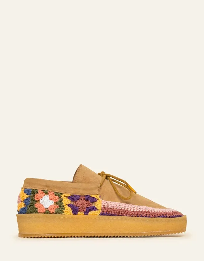 Women Laidback London Komo Suede Moccasins Multi Monsoon Flats
