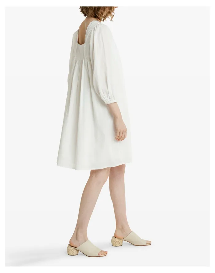 Women LAUDE The Label Square Neck Dress Ivory White Madewell Dresses