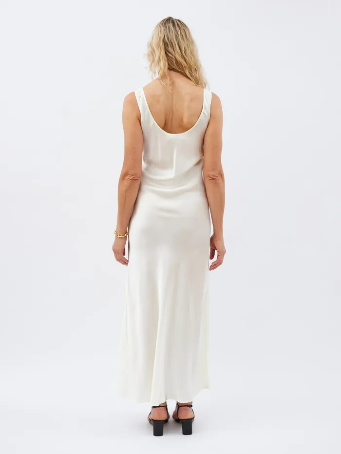 Women Maison Essentiele 8211 Scoop Neck Maxi In Ivory The UNDONE Loungewear