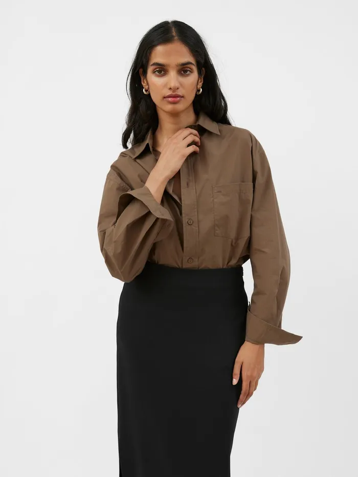 Women Matteau 8211 Relaxed Shirt In Olive The UNDONE Maternity