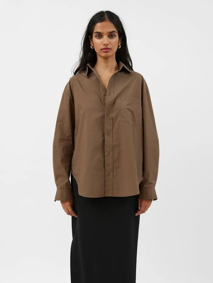 Women Matteau 8211 Relaxed Shirt In Olive The UNDONE Maternity