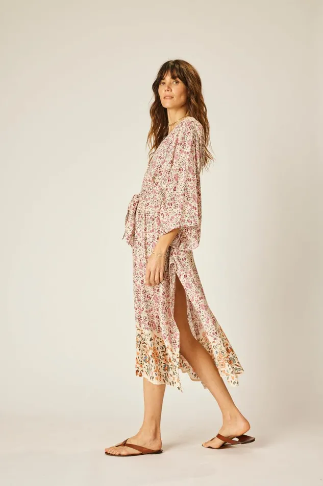 Women Natalie Martin Coverups Marin Dress With Sash Petite Fleur Rose