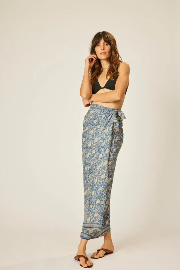 Women Natalie Martin Coverups Sarong Water Lily Blue