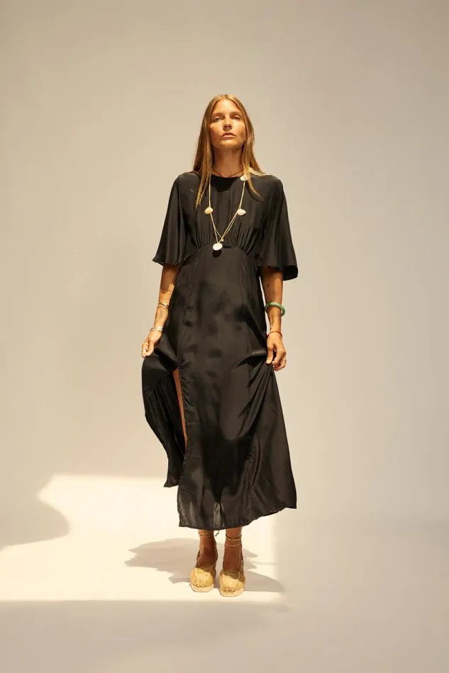 Women Natalie Martin Dresses Lily Dress Black Silk