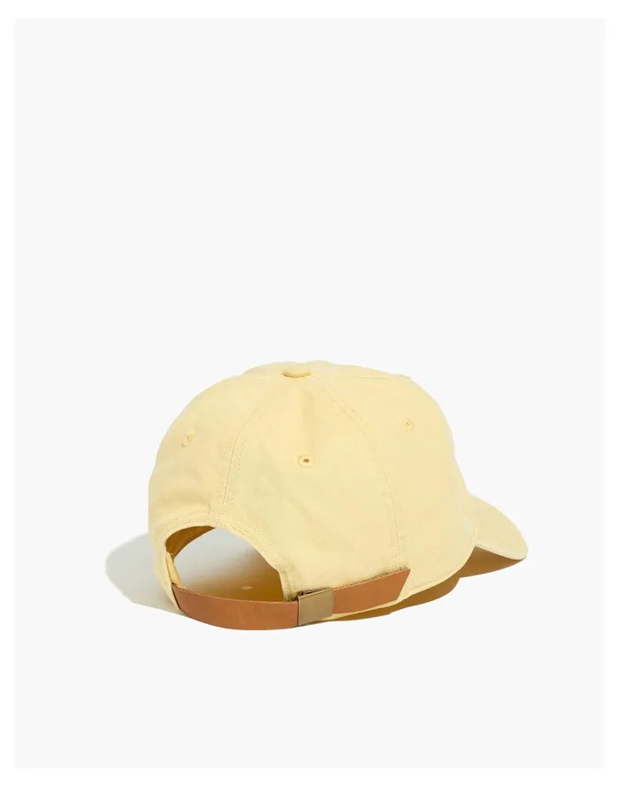 Women Organic Cotton Broken In Baseball Cap Light Straw Madewell Hats