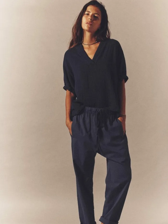 Women Pants and Jumpsuits Xirena Navy Draper Pant