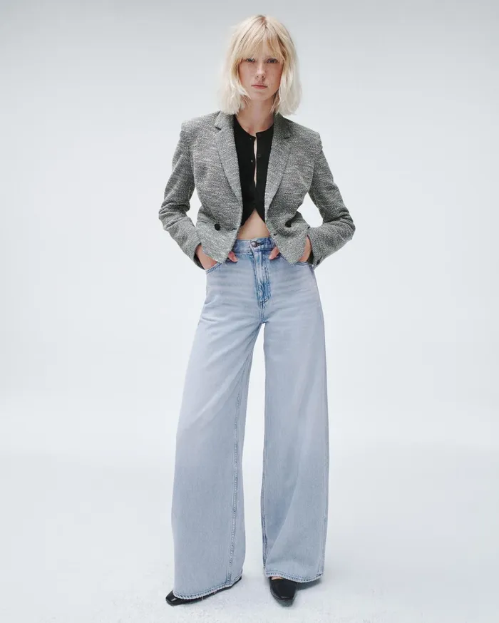 Women Rag and Bone Blazers and Vests Josie Italian Tweed Blazer Navy White Muti Women Rag and Bone Blazers and Vests Josie Italian Tweed Blazer Navy White Muti