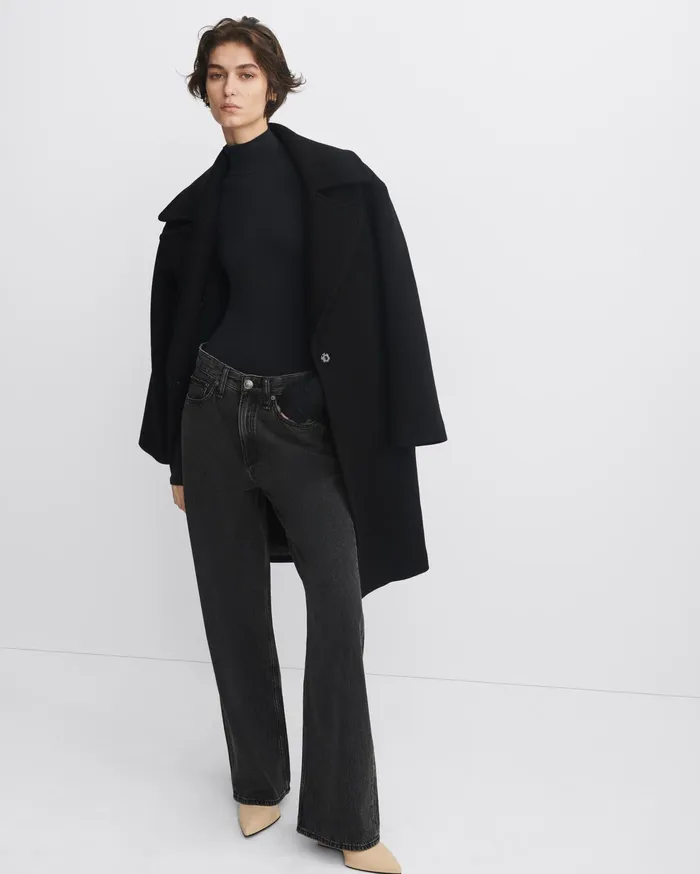 Women Rag and Bone TShirts Luca Turtleneck Black Women Rag and Bone TShirts Luca Turtleneck Black