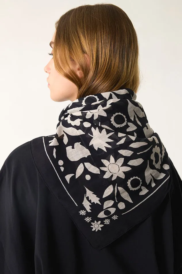 Women Scarf Nulotte Ted Foulard Coton Multicolore Des Petits Hauts Scarves