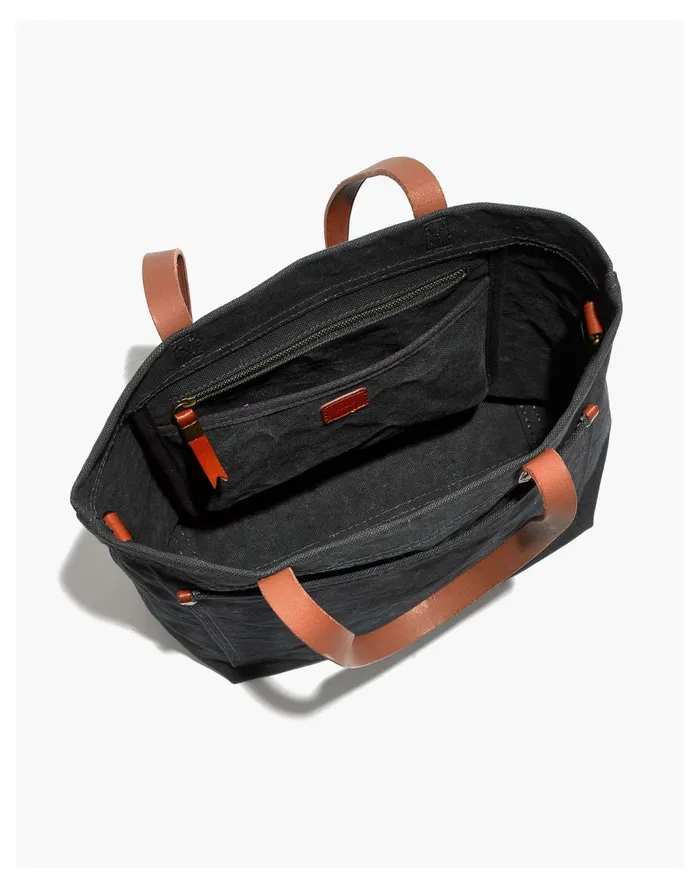 Women The Canvas Medium Transport Tote Black Sea Madewell Bag Straps Women The Canvas Medium Transport Tote Black Sea Madewell Bag Straps