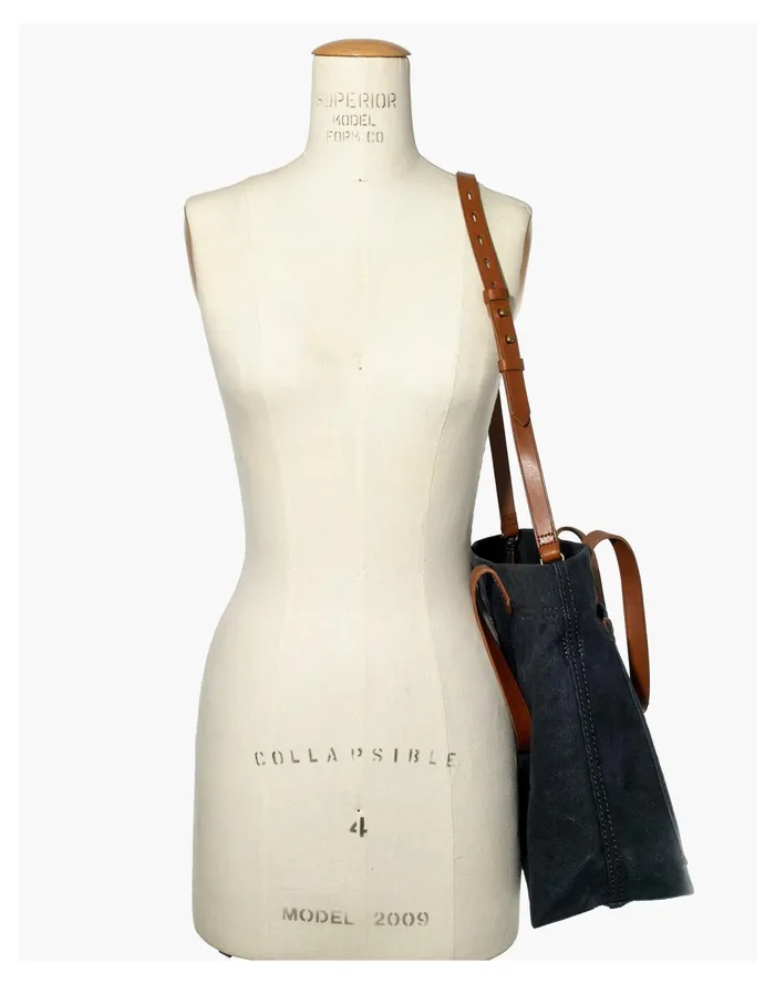 Women The Canvas Medium Transport Tote Black Sea Madewell Bag Straps Women The Canvas Medium Transport Tote Black Sea Madewell Bag Straps