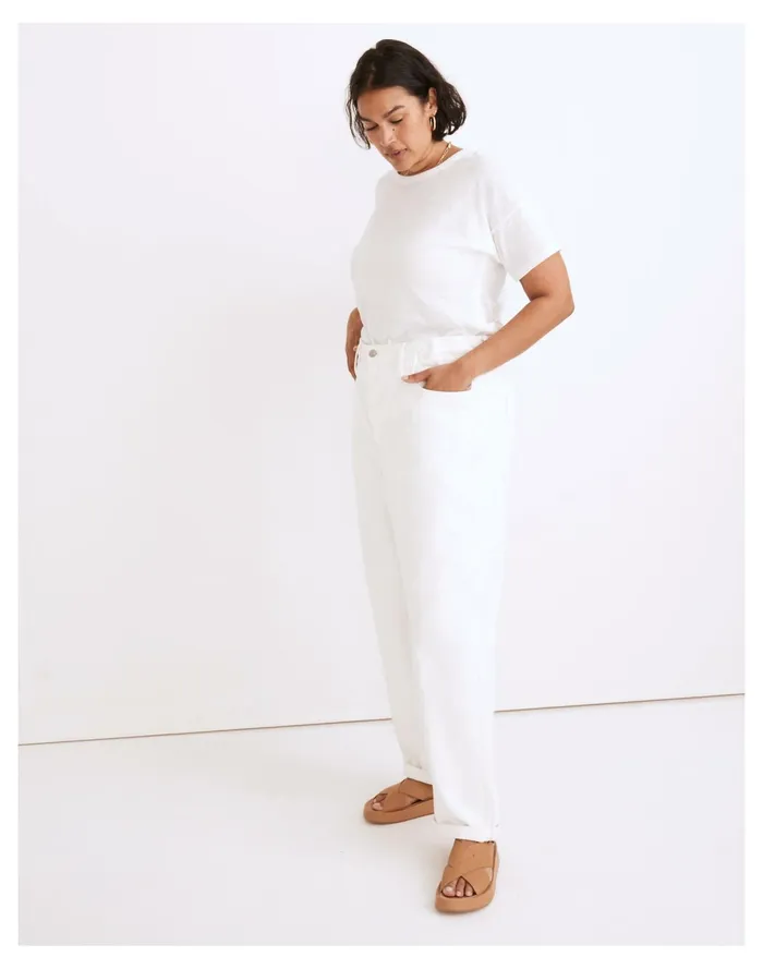 Women The Convertible Paperbag Dadjean In Tile White Tile White Madewell Jeans Women The Convertible Paperbag Dadjean In Tile White Tile White Madewell Jeans