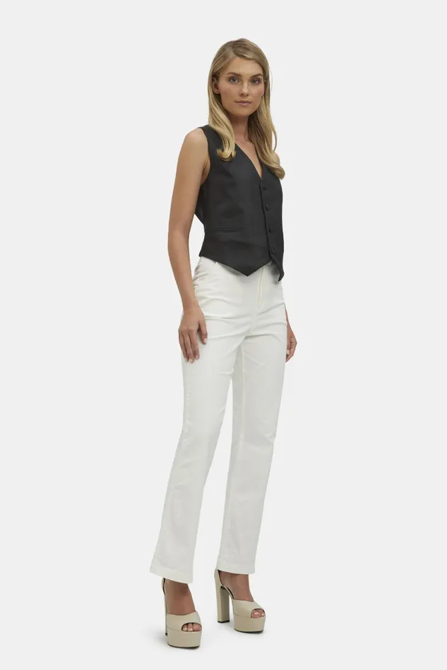 Women Vests Bardot Iris Linen Vest In Black Black Women Vests Bardot Iris Linen Vest In Black Black