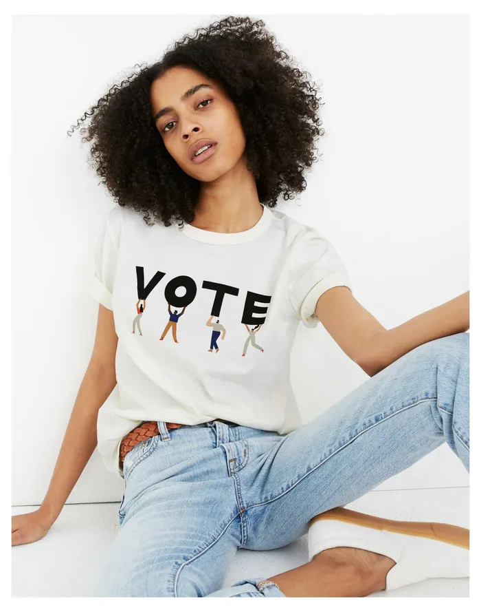 Women Vote Graphic Tomboy Tee Lighthouse Madewell Tees