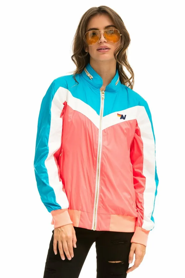 Women WINDBREAKER JACKET NEON CORAL Aviator Nation Outerwear