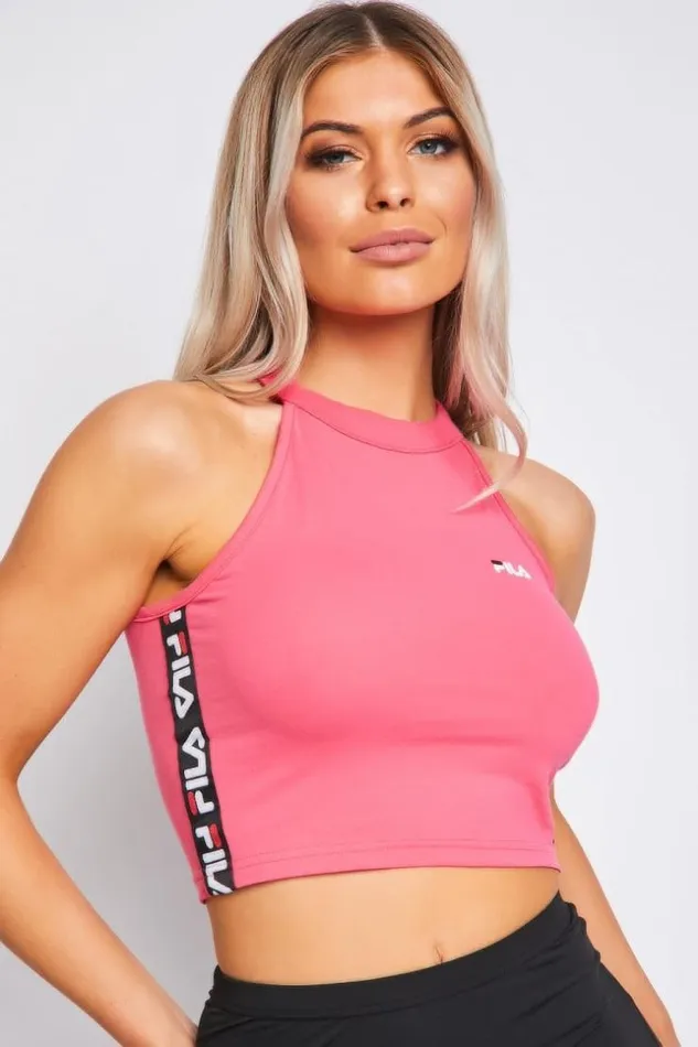 Women Women Melody Cropped Top Pink Brentiny Paris Top And Tank Tops